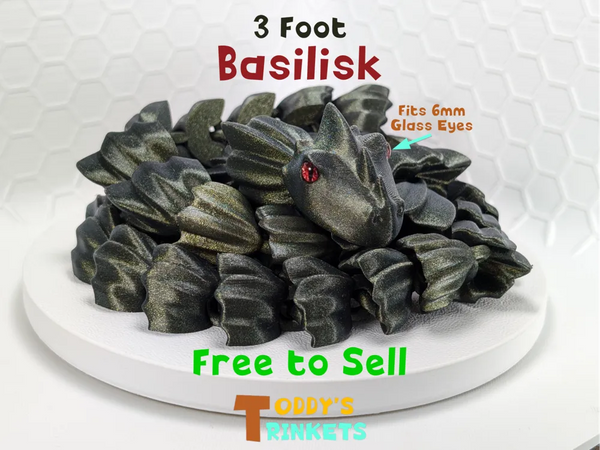 3 Foot Basilisk